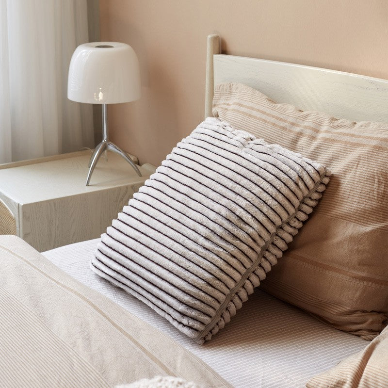Warm Sheep Pillow Blanket 2-in-1