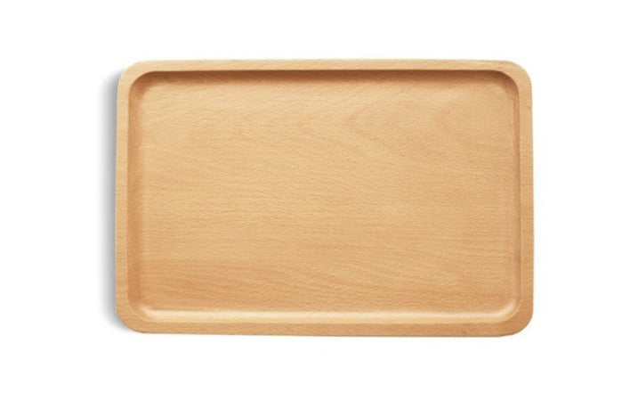Black Walnut, Beech Solid Wood Wax Oil Fruit Plate Tray