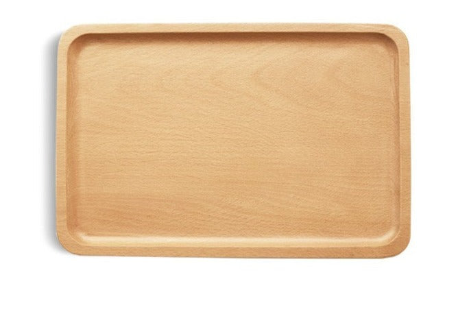 Black Walnut, Beech Solid Wood Wax Oil Fruit Plate Tray