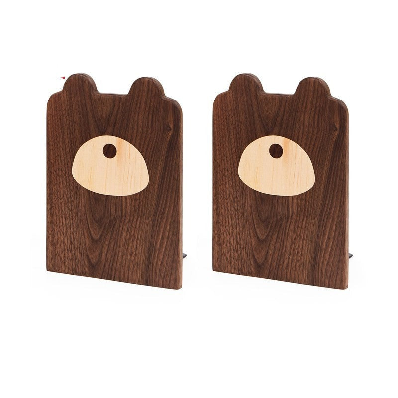 Solid Wood Book Creative Dog Bear Book Clip