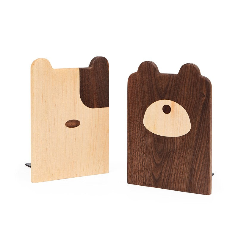 Solid Wood Book Creative Dog Bear Book Clip