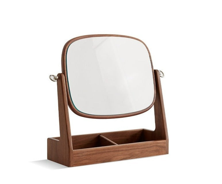Black Walnut, Beech, Cherry Solid Wood Makeup Mirror