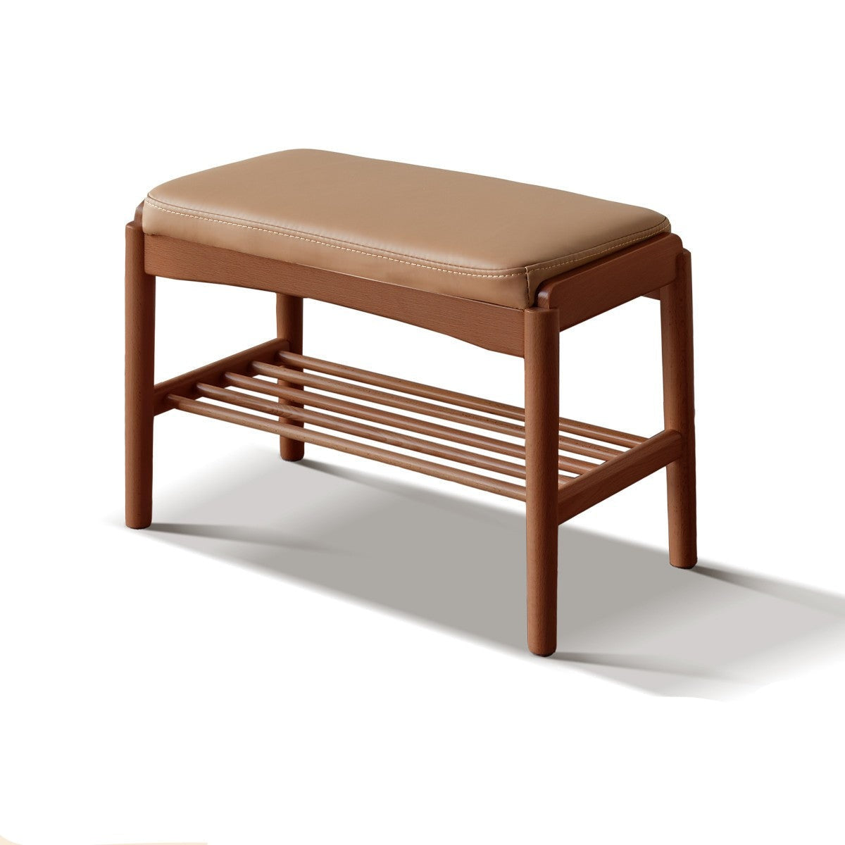 Shoe Storage Bench, Cherry wood, Oak solid wood"+