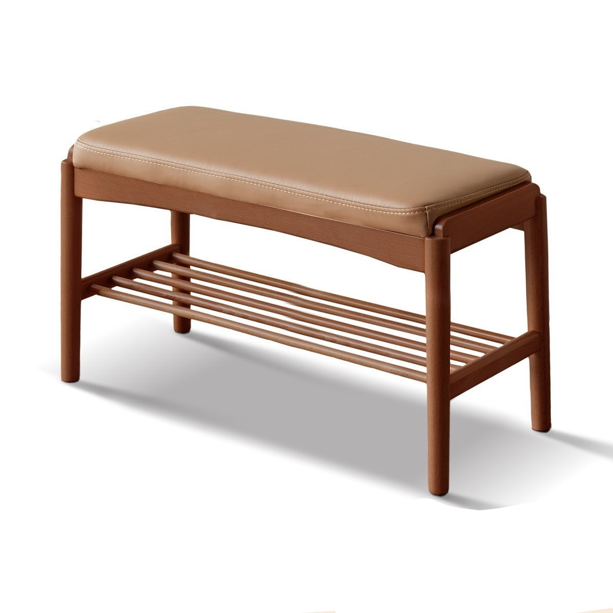 Shoe Storage Bench, Cherry wood, Oak solid wood"+