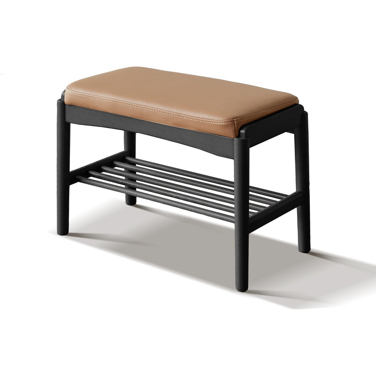 Shoe Storage Bench, Cherry wood, Oak solid wood"+