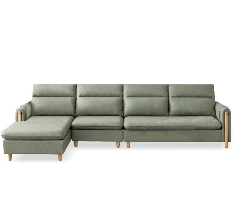 Lux technology green fabriс sofa.