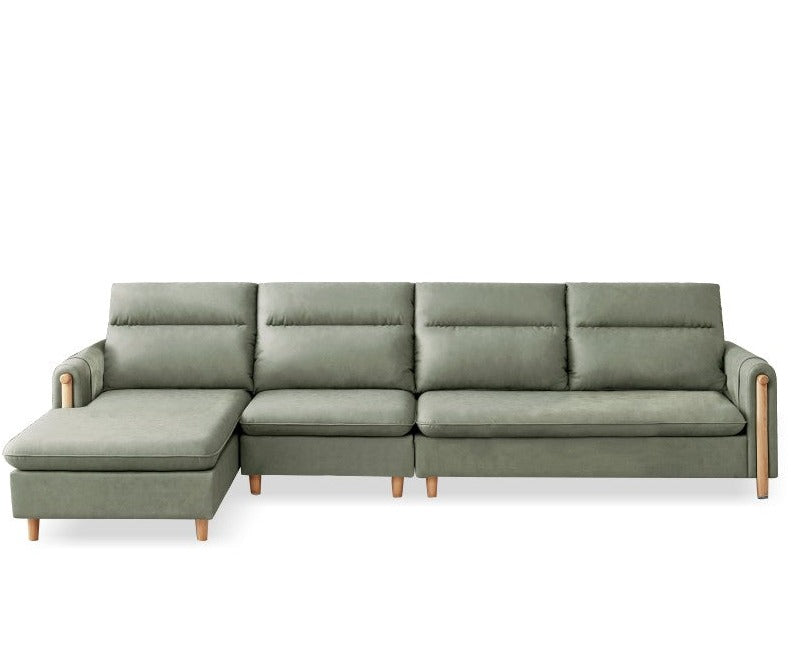 Lux technology green fabriс sofa.