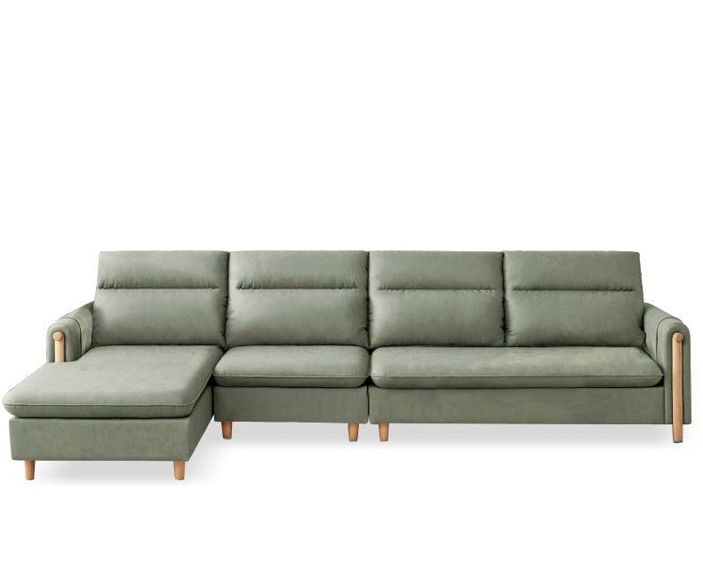 Lux technology green fabriс sofa.