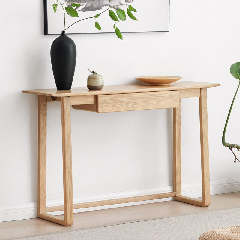 Ash solid wood porch table modern"