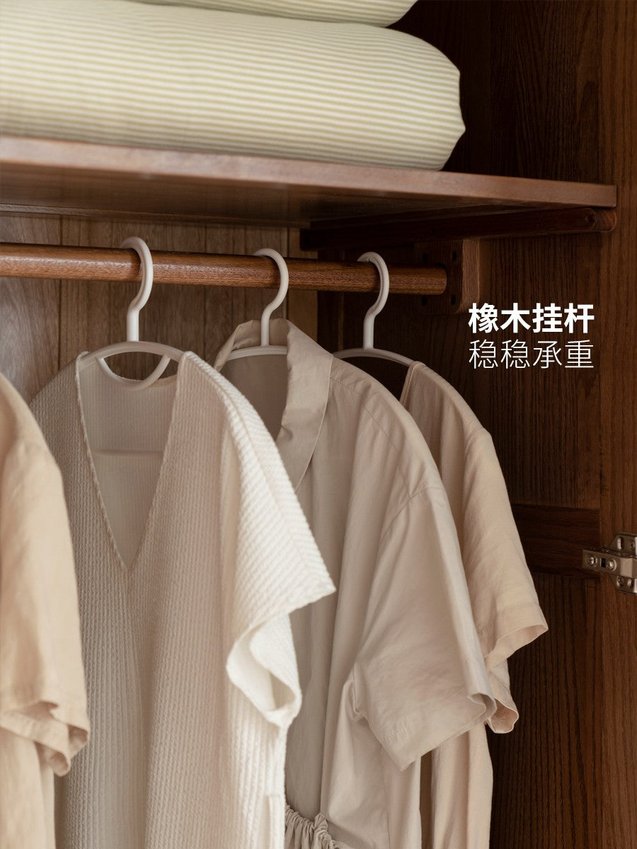 Oak Solid Wood Modern Wardrobe.