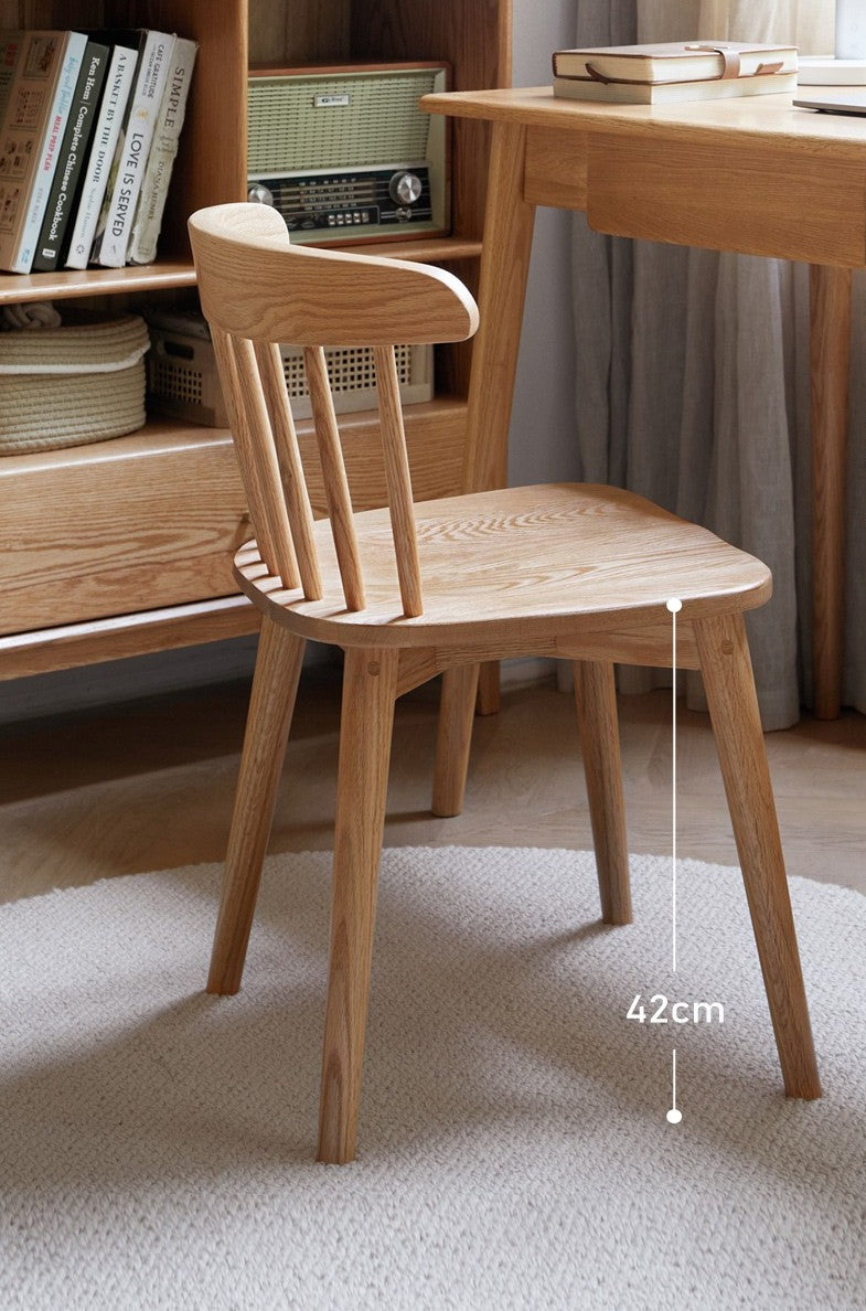 Oak, Cherry wood, Black Walnut Solid Wood 4 pcs set-Windsor Chair