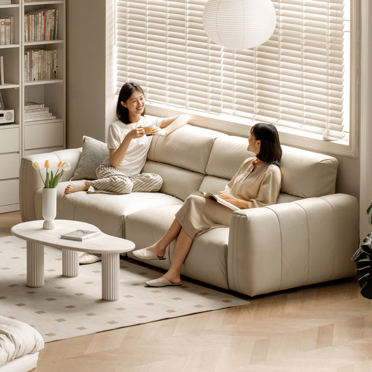 Goose Down, Doll Cotton Sofa Cream Style.