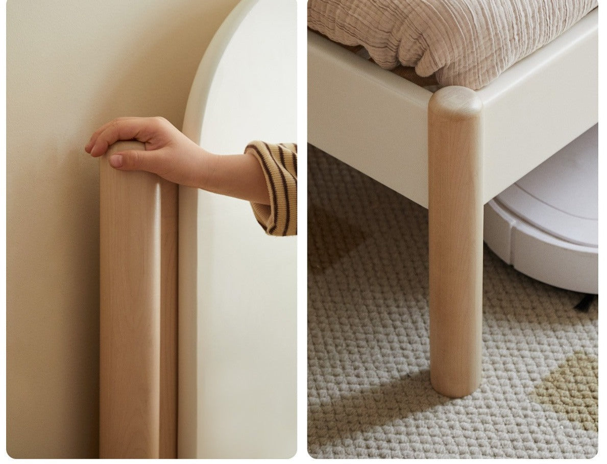 Poplar solid wood children's bed boy girl<