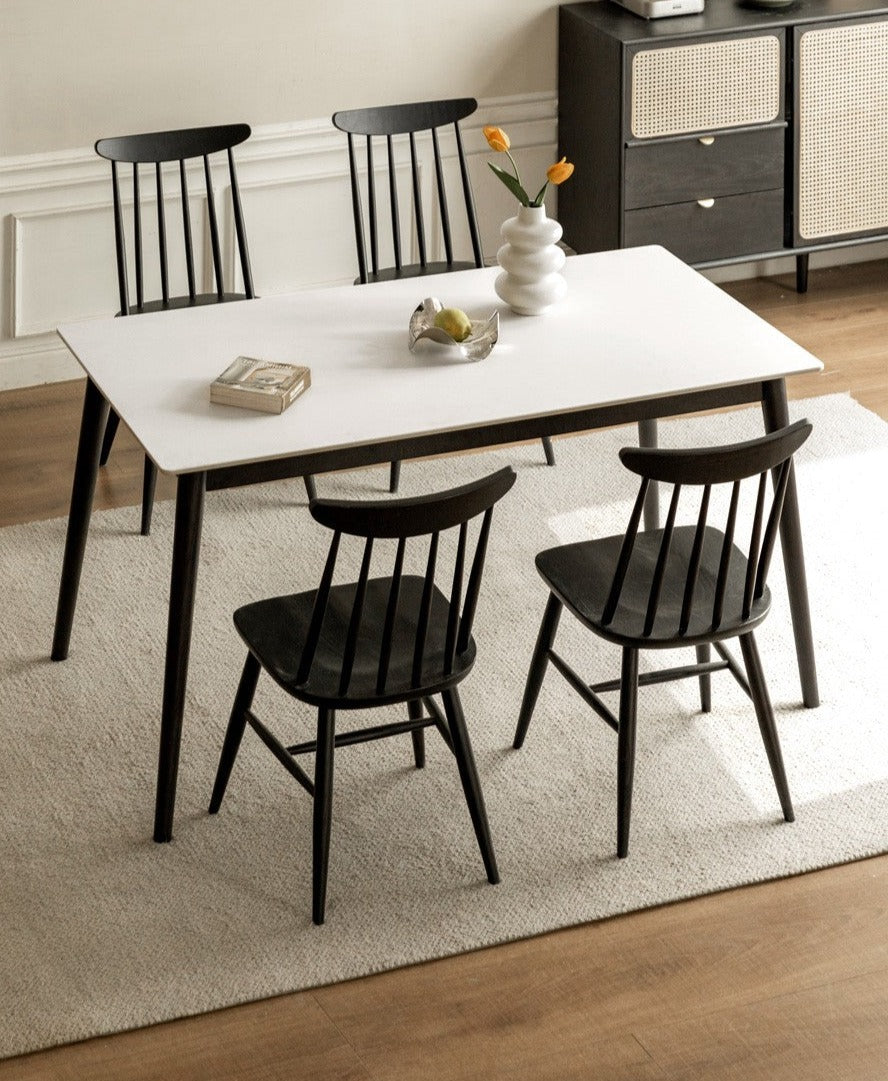 Oak Solid Wood Rock Plate Dining Table