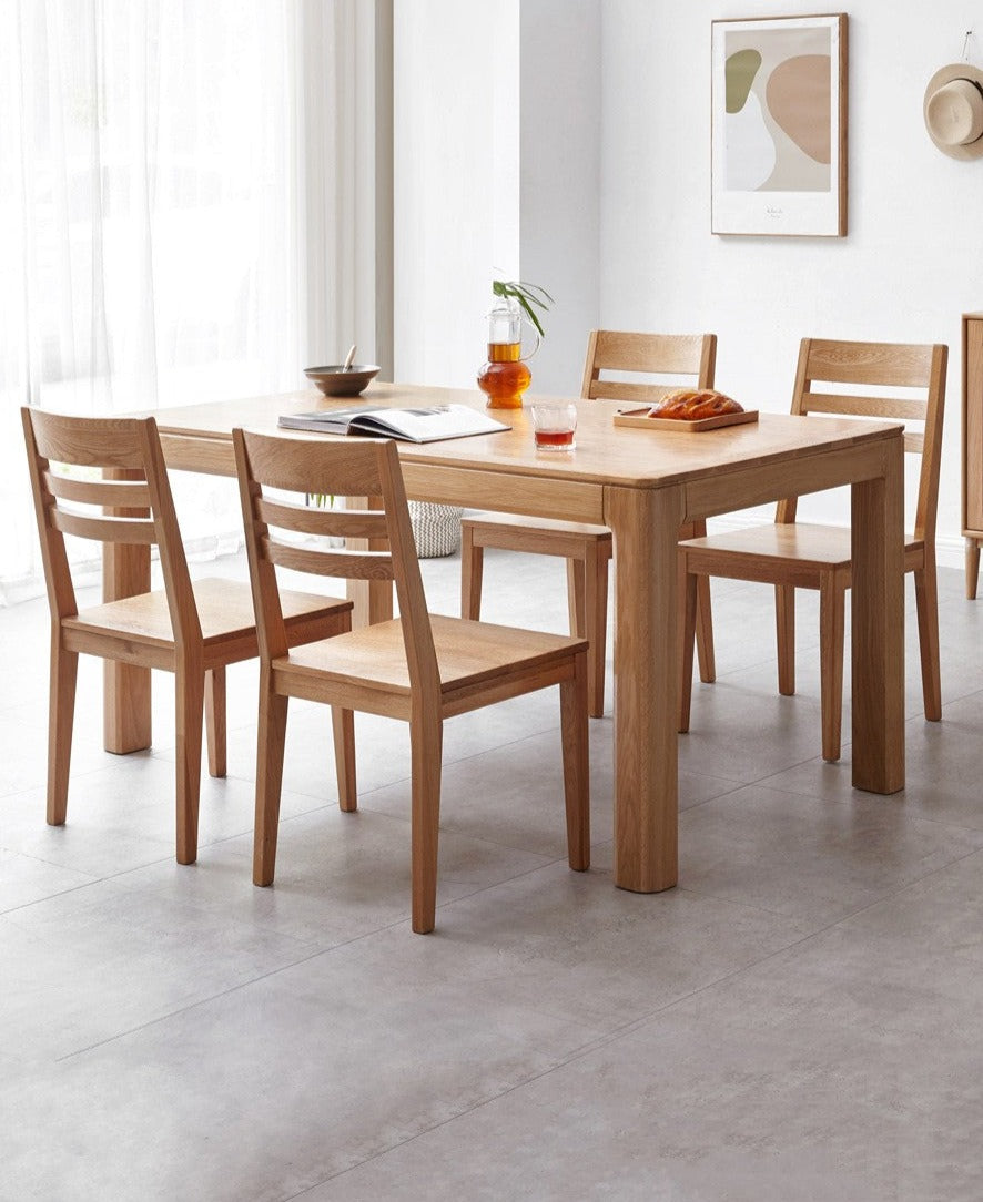 4 pcs set Oak, Ash Solid Wood - Dining Chair