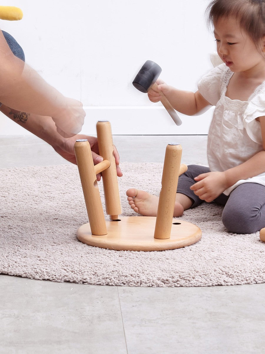 Oak, Beech Solid Wood Small Stool