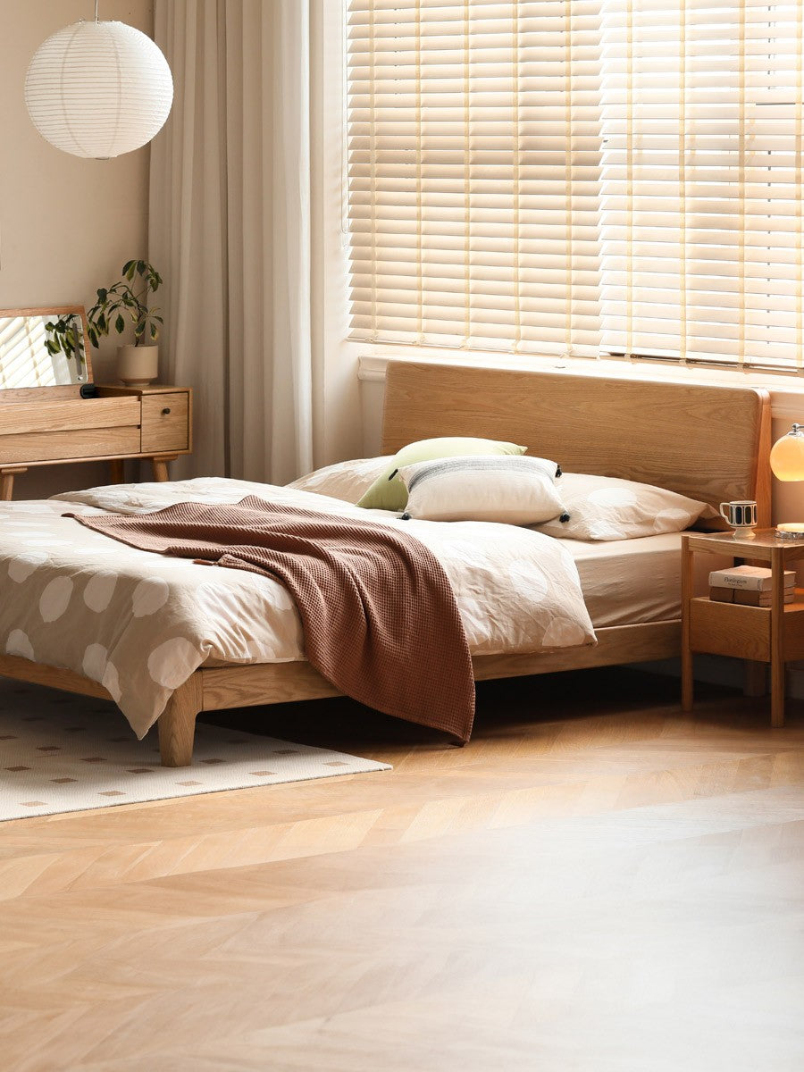 Oak Solid Wood Bed