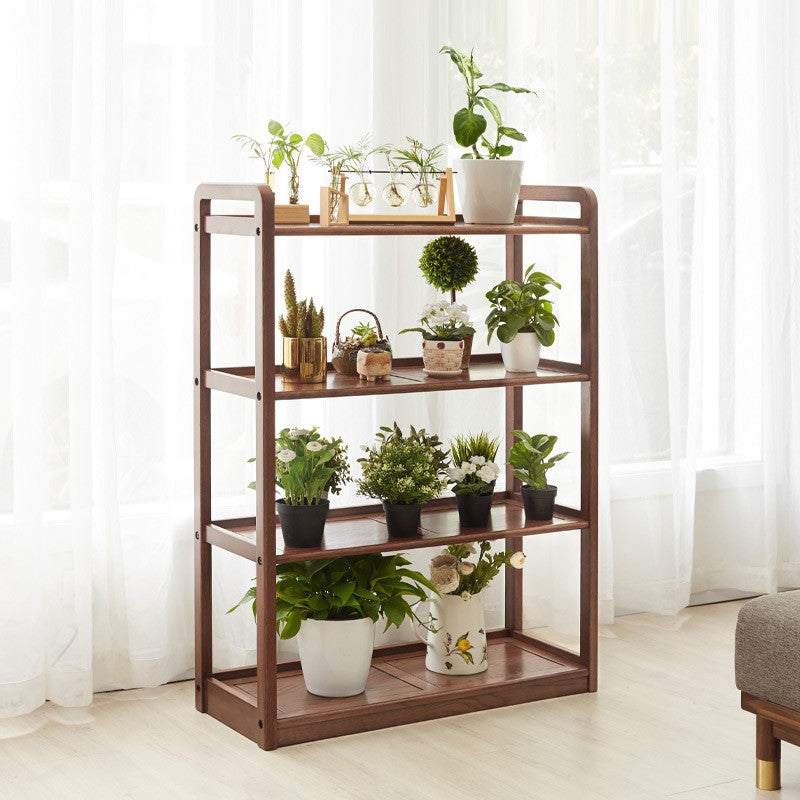 Oak Solid Wood Floor-To-Ceiling Racks Modern