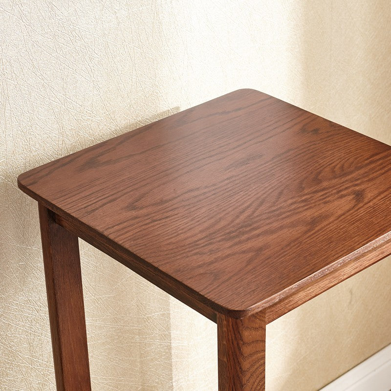 Oak Solid Wood Walnut Color Flower Rack