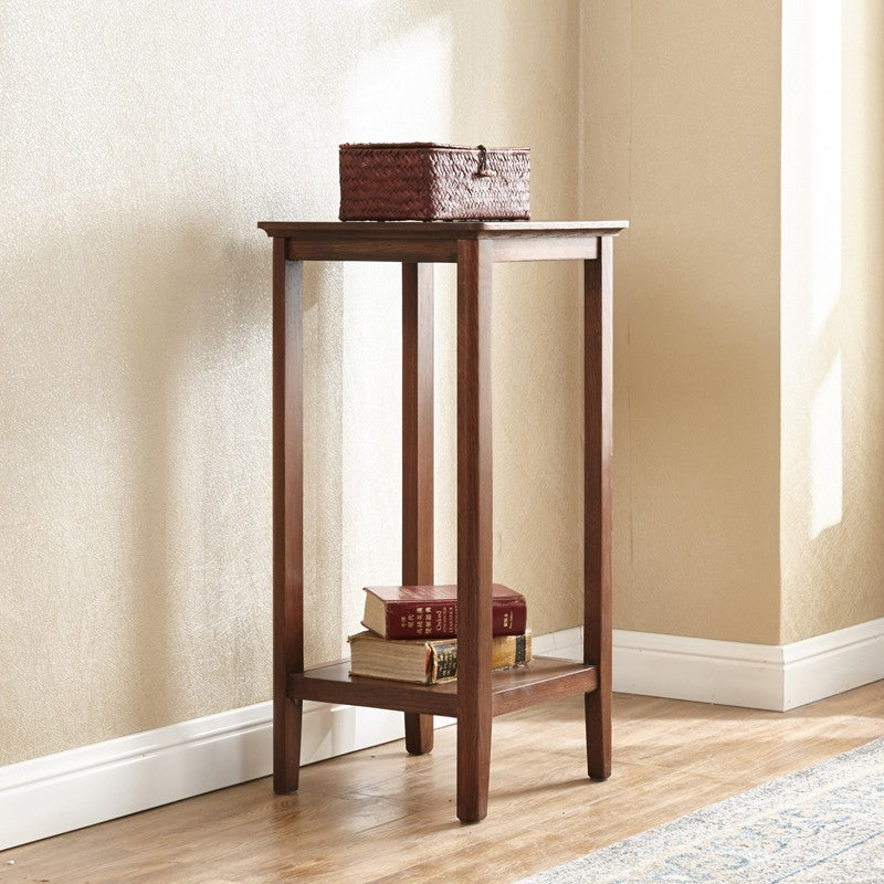 Oak Solid Wood Walnut Color Flower Rack