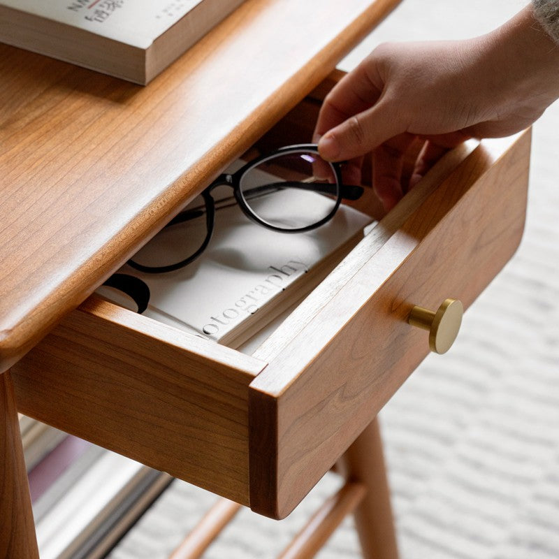 Сherry Solid Wood Side Table