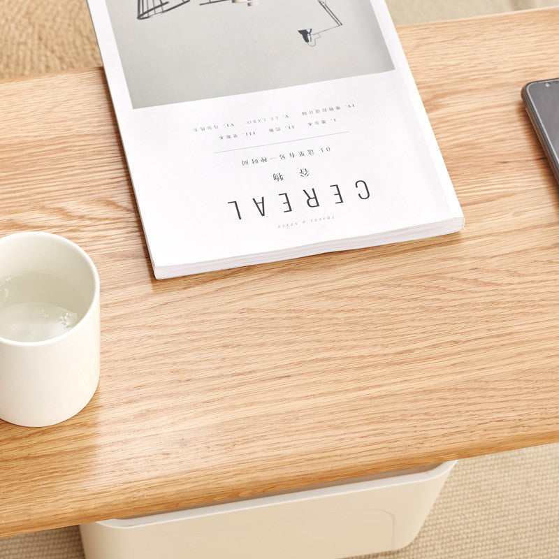 Oak Solid Wood Bay Window Table, Small Table on Bed