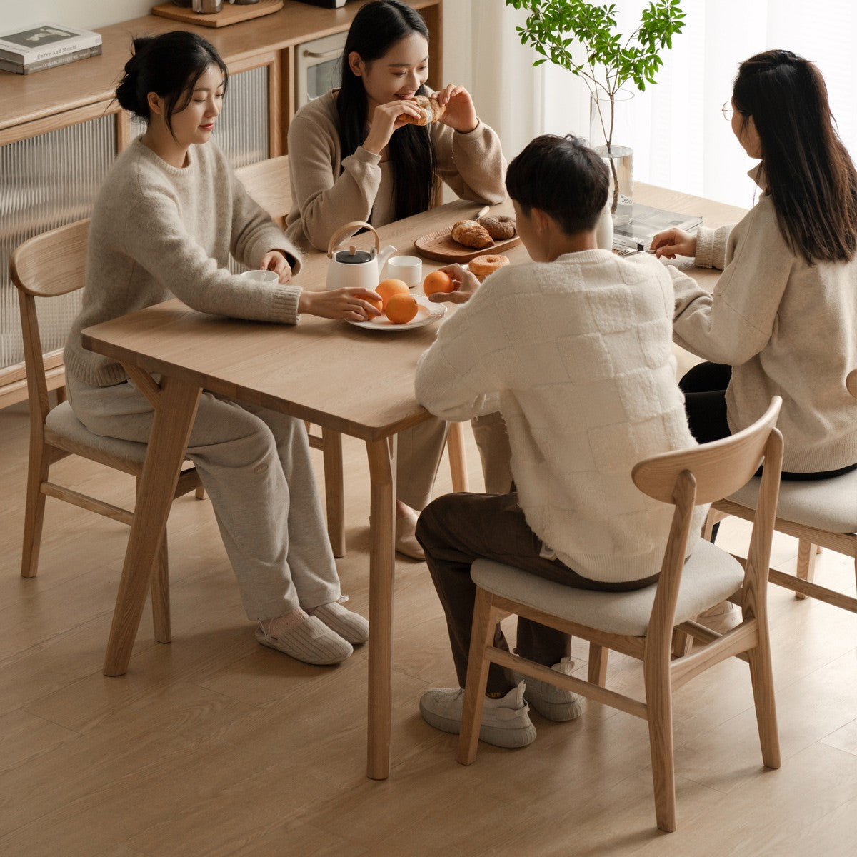 Ash Solid Wood Creative Dining Table