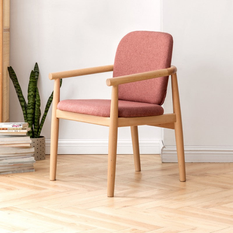 Beech Solid Wood Armchair Nordic)