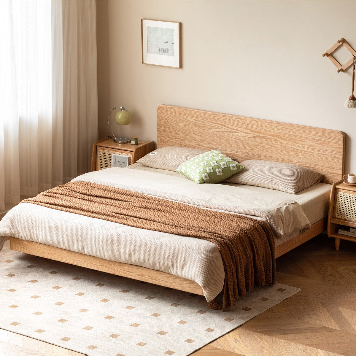 Ash,Beech,Oak Solid Wood Suspension Bed Large Board