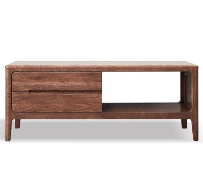 Coffee table three drawers Oak solid wood"