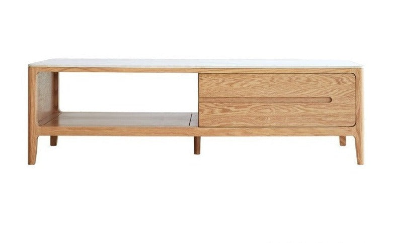 Coffee table rock slabs Oak solid wood"