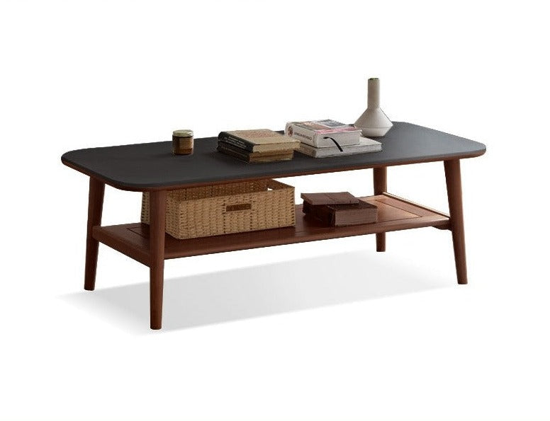 Oak, Beech Solid Wood Slate Coffee Table