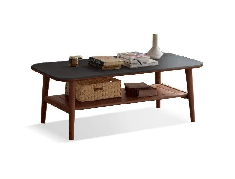 Oak, Beech Solid Wood Slate Coffee Table