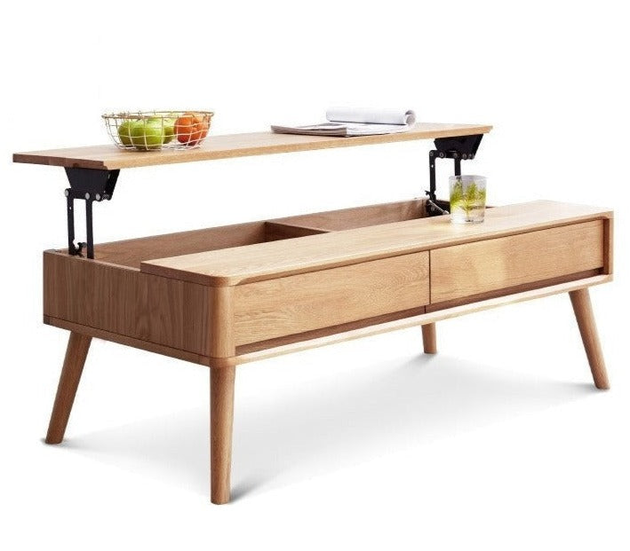 Lifting Coffee Table Oak solid wood+