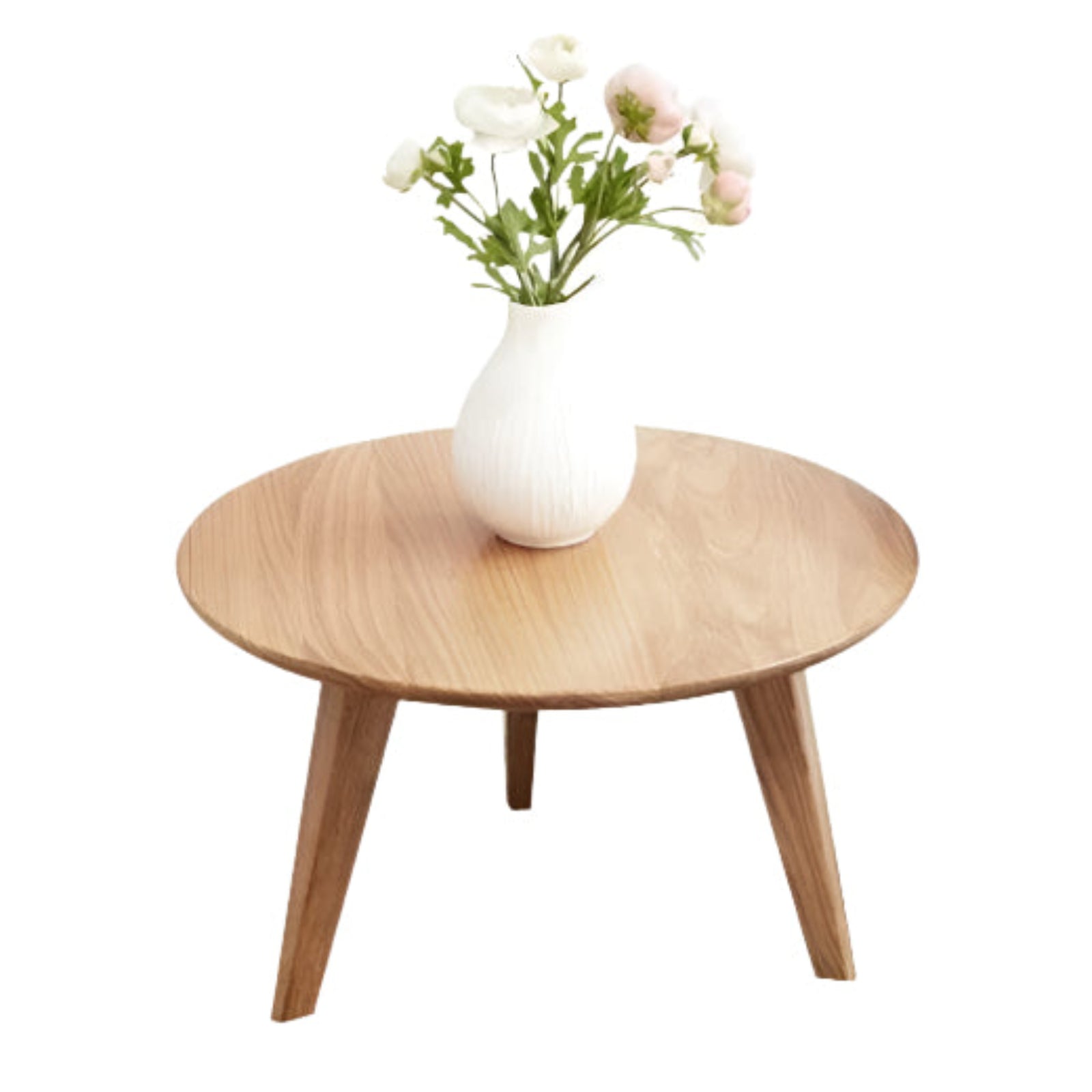 Oak Solid wood Side high round table