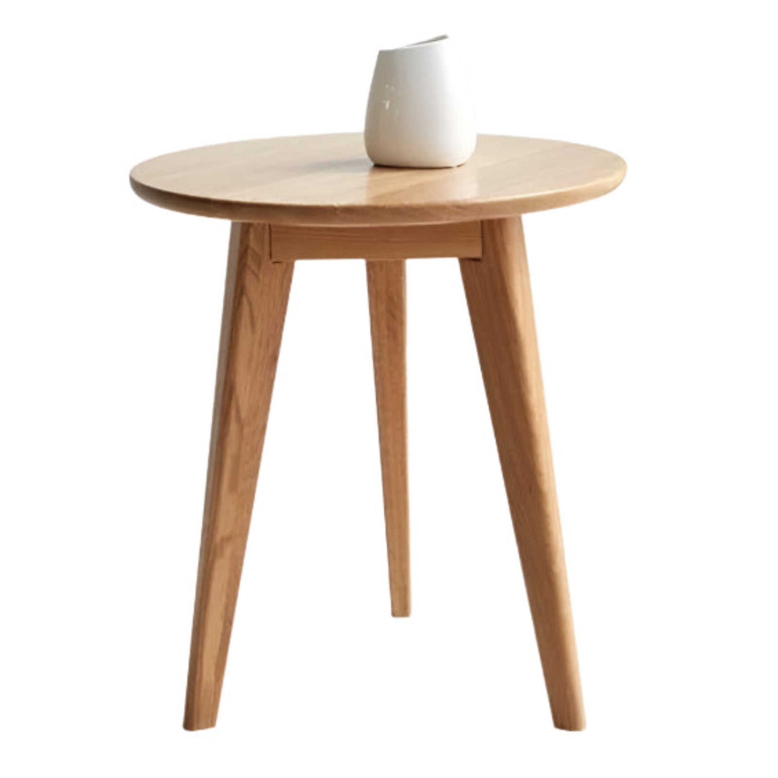 Oak Solid wood Side high round table