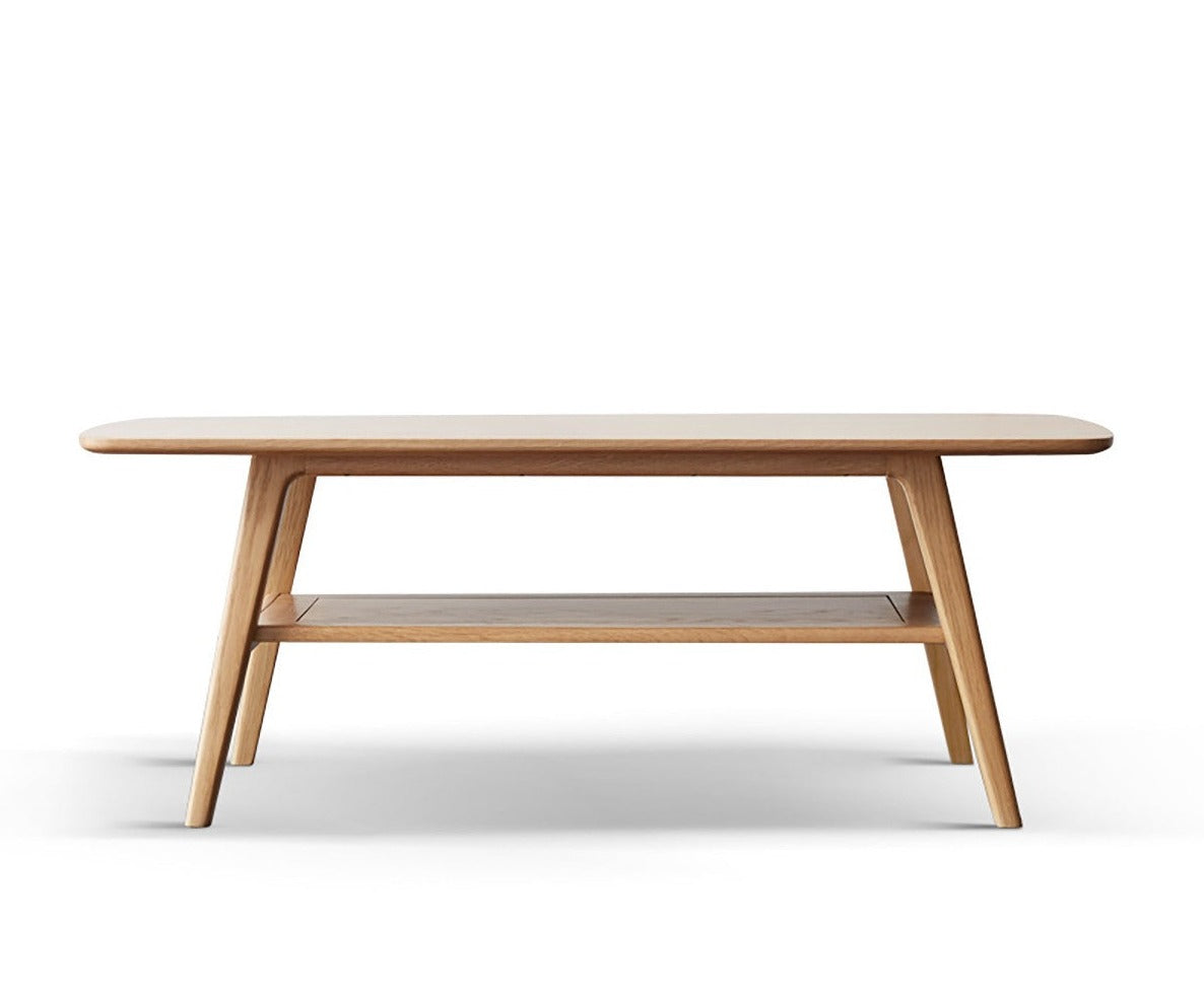 Oak Solid Wood Modern Coffee Table