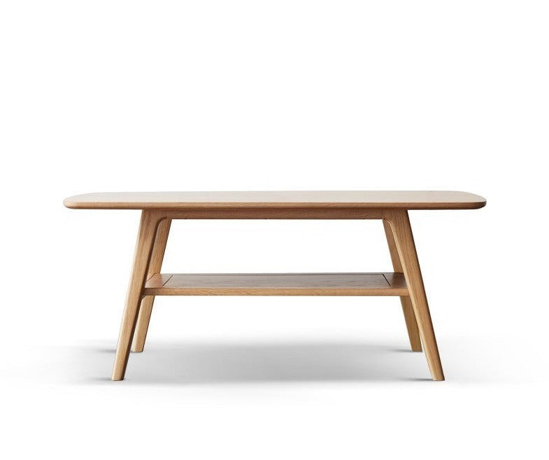 Oak Solid Wood Modern Coffee Table