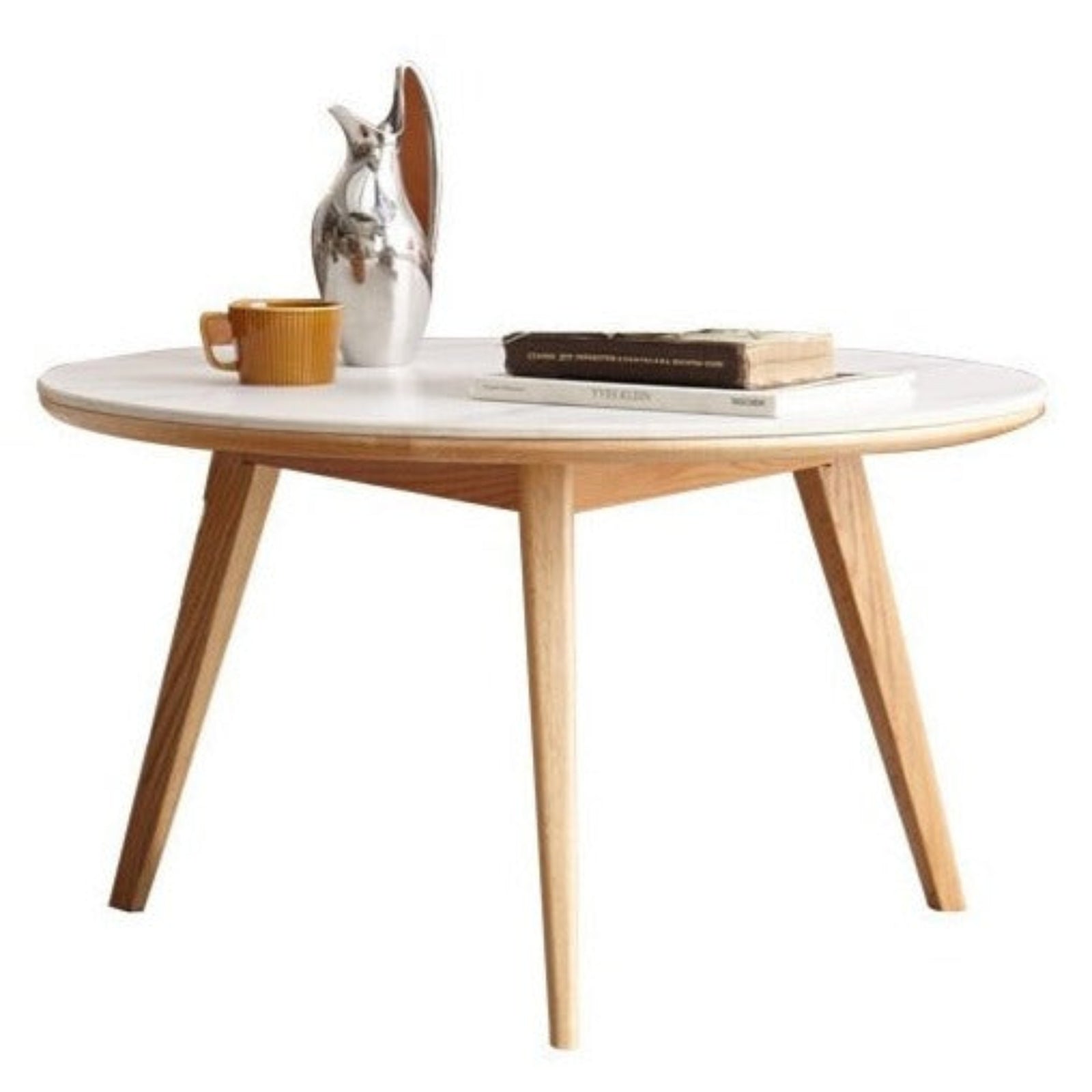 Oak, Black Walnut Solid Wood Coffee Table Slate Top