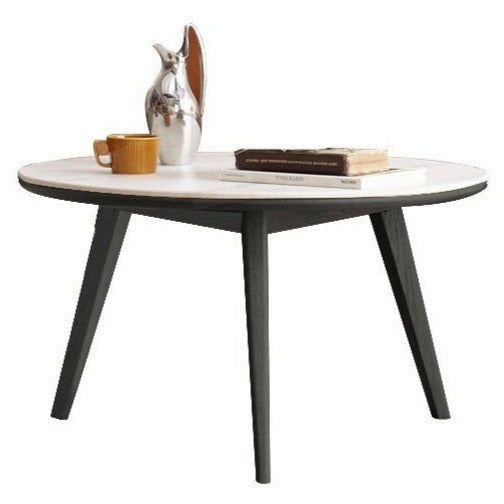 Oak, Black Walnut Solid Wood Coffee Table Slate Top
