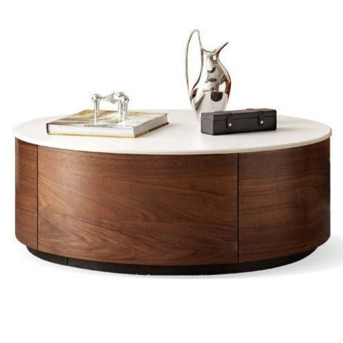 Black Walnut Slate Top Coffee Table