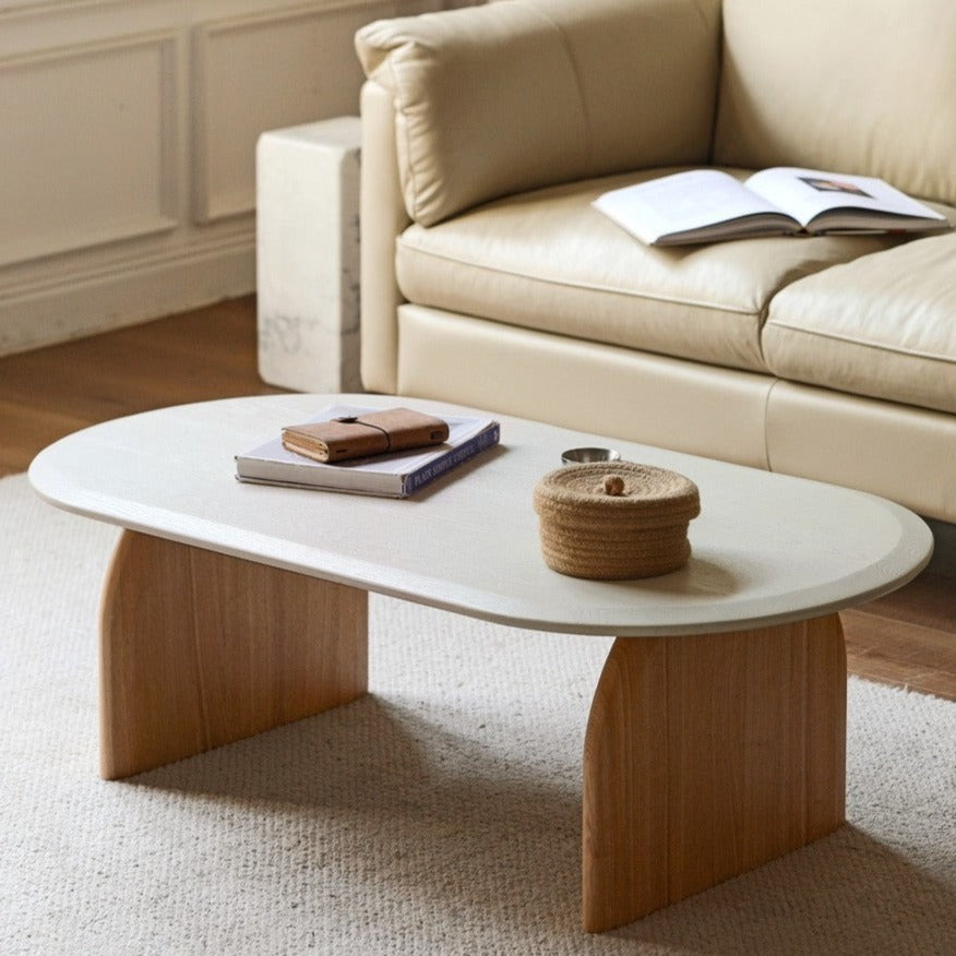 French wind side сoffee table Ash solid wood