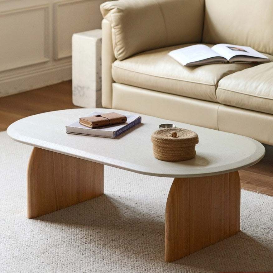 French wind side сoffee table Ash solid wood