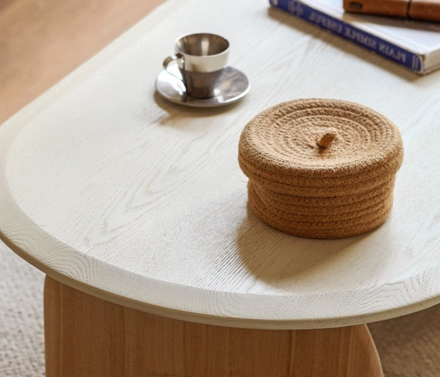 French wind side сoffee table Ash solid wood