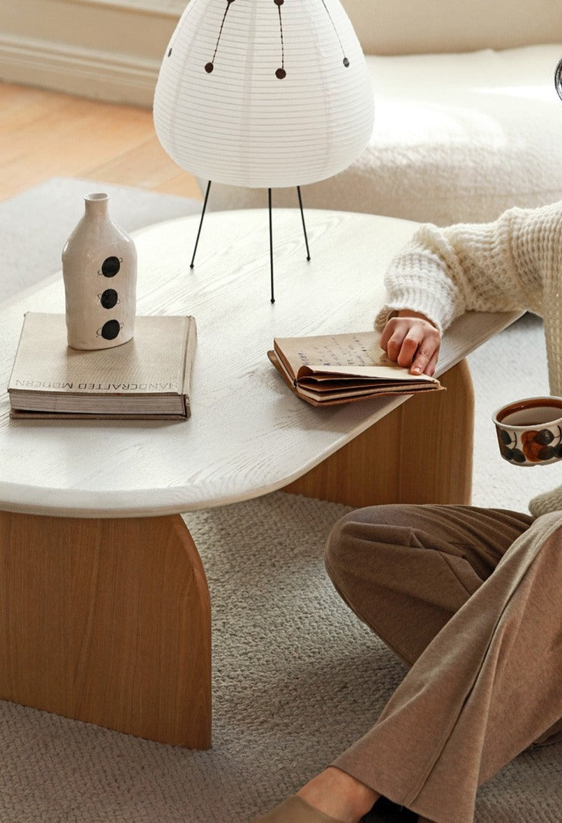 French wind side сoffee table Ash solid wood