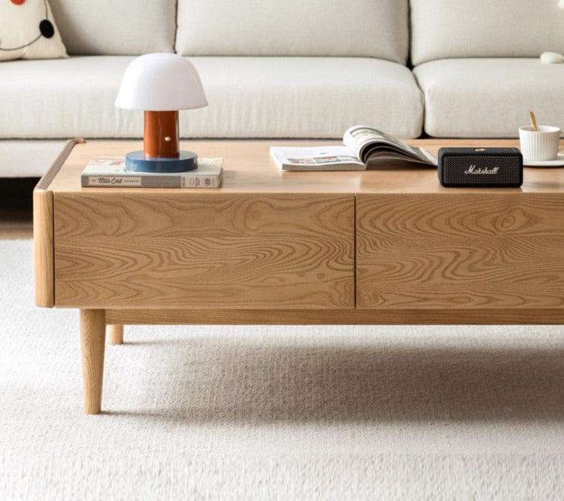 Ash Solid Wood Luxury Coffee Table
