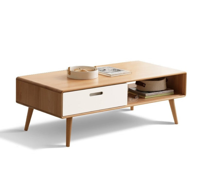 Coffee table European Beech solid wood"