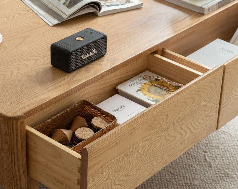 Ash Solid Wood Luxury Coffee Table