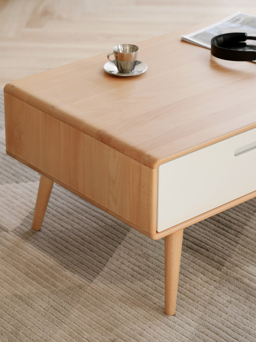 Coffee table European Beech solid wood"