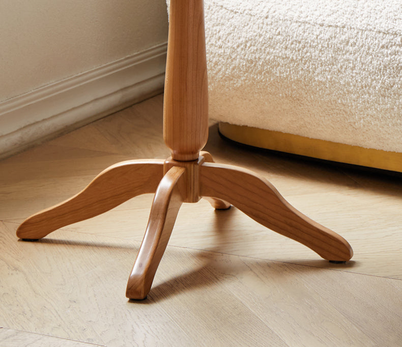 Cherry Solid Wood Retro Side Table